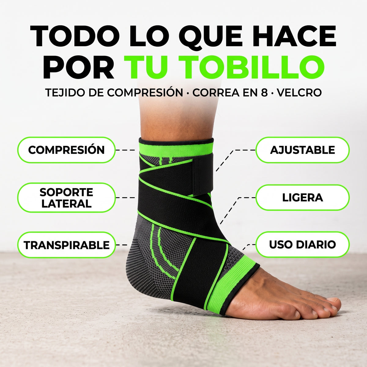 Tobillera PisaFirme 🔥 Estabilidad Total Sin Perder Movilidad · Paga al Recibir