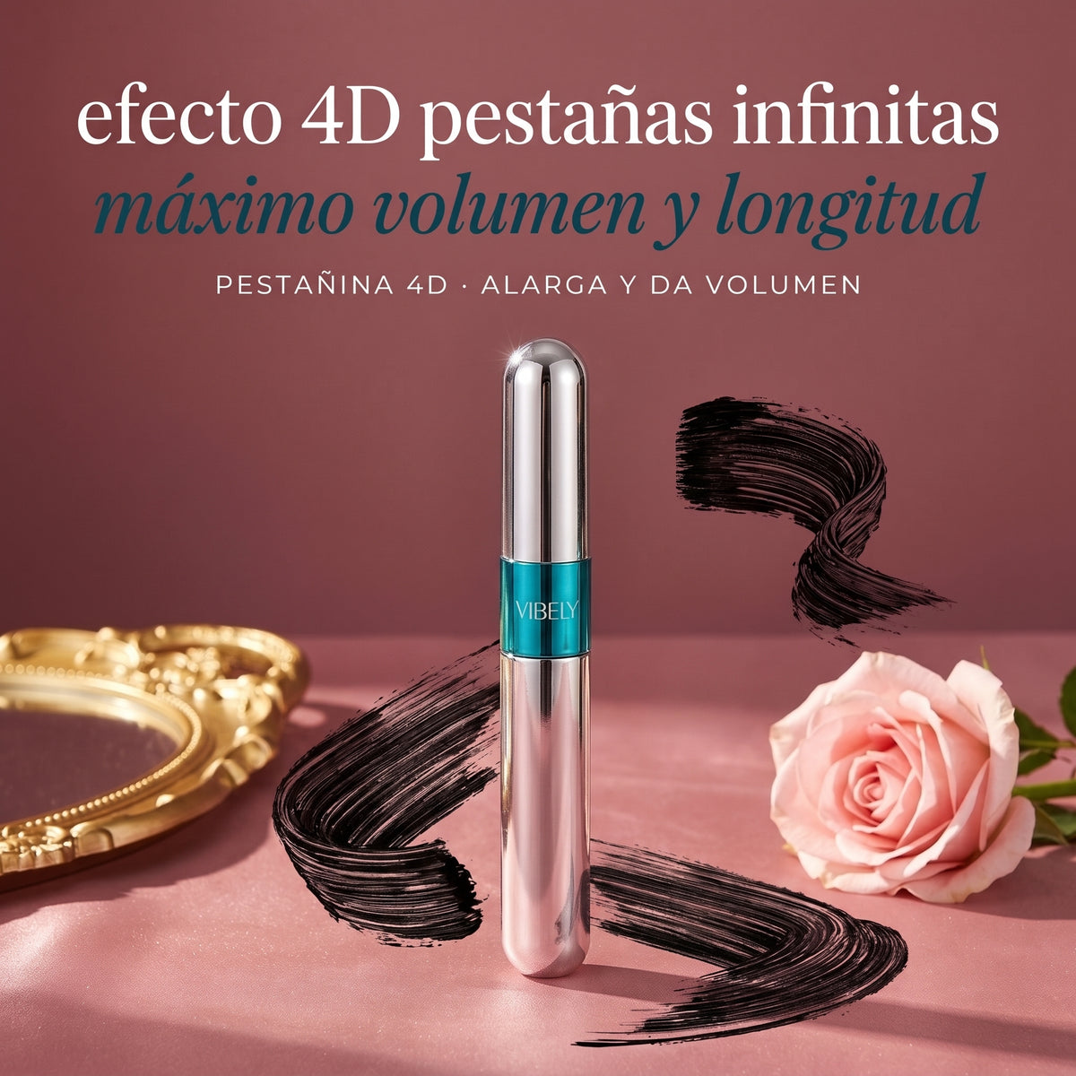 Pestañina 4D Doble Aplicador | Volumen y Largo